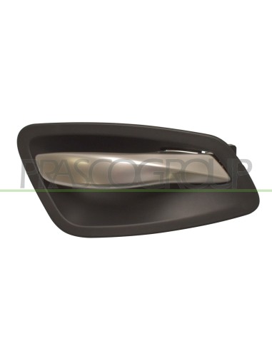 MANIGLIA ANTERIORE SINISTRA INTERNA CON LEVA CROMATA SATINATA CON MOSTRINA NERA BMW 3 SERIES E90-E91 Mod. 03-09 - 08-11