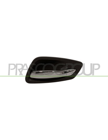 MANIGLIA ANTERIORE DESTRA INTERNA CON LEVA CROMATA SATINATA CON MOSTRINA NERA BMW 3 SERIES E90-E92-E93 M3 Mod. 07-06 - 10-13