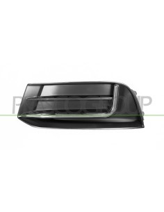 GRIGLIA SINISTRA PARAURTI ANTERIORE NERA CON MODANATURA CROMATA MOD. DESIGN AUDI A3 4 PORTE CABRIO (8VE-8VM) Mod. 02-16 - 04-20
