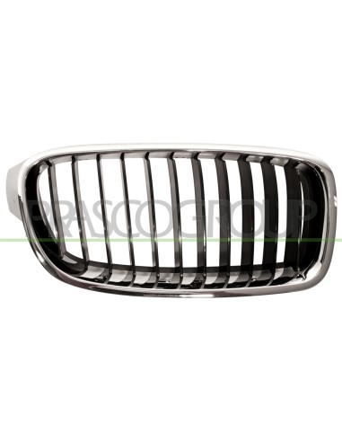 GRIGLIA RADIATORE DESTRA CROMATA CROMATA NERA MOD. BASIS BMW 3 SERIES F30-F31 LCI Mod. 01-15 - 10-18