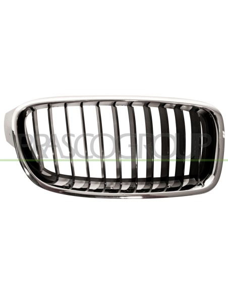 GRIGLIA RADIATORE DESTRA CROMATA CROMATA NERA MOD. BASIS BMW 3 SERIES F30-F31 LCI Mod. 01-15 - 10-18