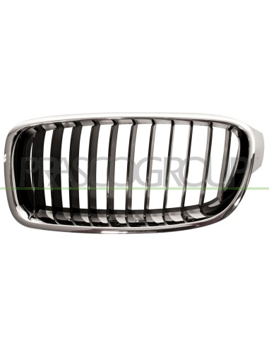 GRIGLIA RADIATORE SINISTRA CROMATA CROMATA NERA MOD. BASIS BMW 3 SERIES F30-F31 LCI Mod. 01-15 - 10-18