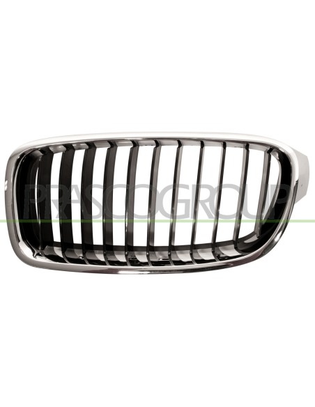 GRIGLIA RADIATORE SINISTRA CROMATA CROMATA NERA MOD. BASIS BMW 3 SERIES F30-F31 LCI Mod. 01-15 - 10-18