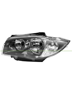 PROIETTORE SINISTRO H7+H7 ELETTRICO SENZA MOTORE GRIGIO SCURO MOD. 09 in poi 11 BMW 1 SERIES E87-E81 LCI Mod. 05-07 - 01-11
