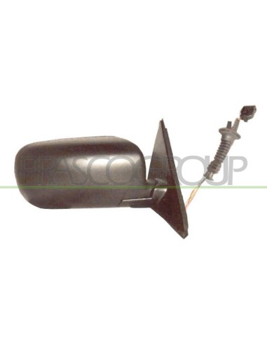 RETROVISORE DESTRO ELETTRICO TERMICO CON PRIMER CONVESSO BLU 4 PORTE 09-97 in poi 02 7 PINS BMW 5 SERIES E39 Mod. 11-95 - 08-00