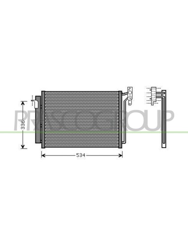 CONDENSATORE BMW X5 E53 Mod. 05-00 - 12-06