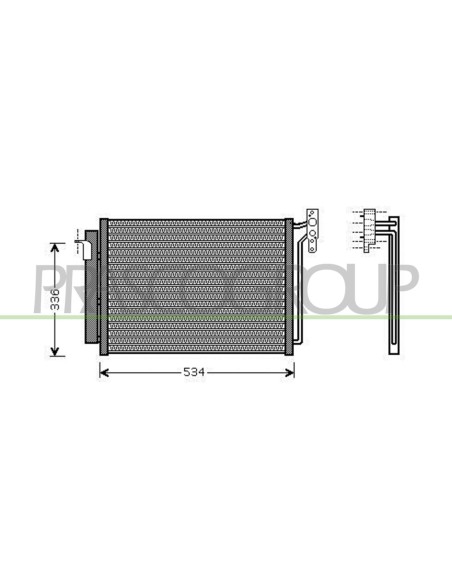 CONDENSATORE BMW X5 E53 Mod. 05-00 - 12-06