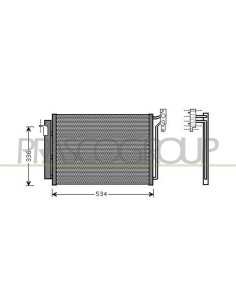 CONDENSATORE BMW - X5 - E53 - Mod. 05-00 - 12-06