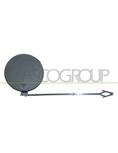 TAPPO COPRI GANCIO TRAINO SINISTRO PARAURTI ANTERIORE NERO GOFFRATO BMW X5 E70 Mod. 01-07 - 03-10