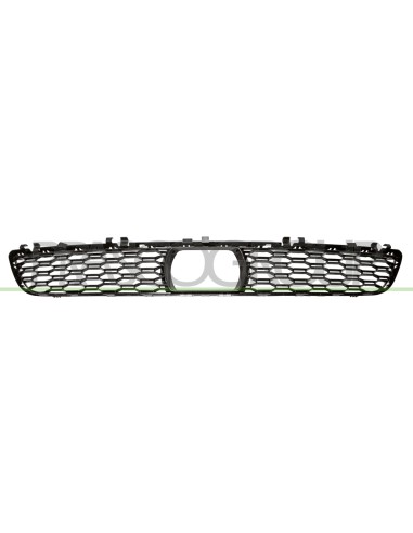 GRIGLIA PARAURTI ANTERIORE CENTRALE NERA CON CRUISE CONTROL ADATTIVO BMW 5 SERIES G30-G31-F90 M TECH Mod. 01-17 - 06-20