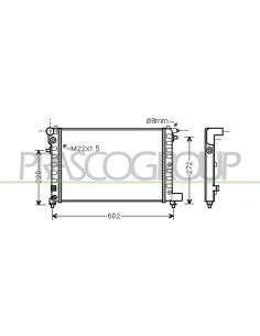 RADIATORE CITROEN - SAXO - Mod. 03-96 - 08-99
