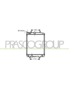 RADIATORE CITROEN - C1 - Mod. 06-05 - 12-08
