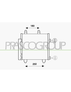 CONDENSATORE CITROEN C1 Mod. 05-14