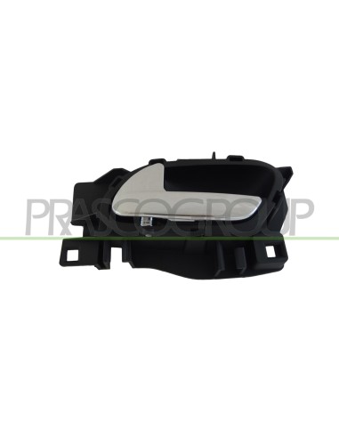 MANIGLIA ANTERIORE SINISTRA INTERNA CON LEVA CROMATA CON MOSTRINA NERA PEUGEOT RCZ Mod. 01-10