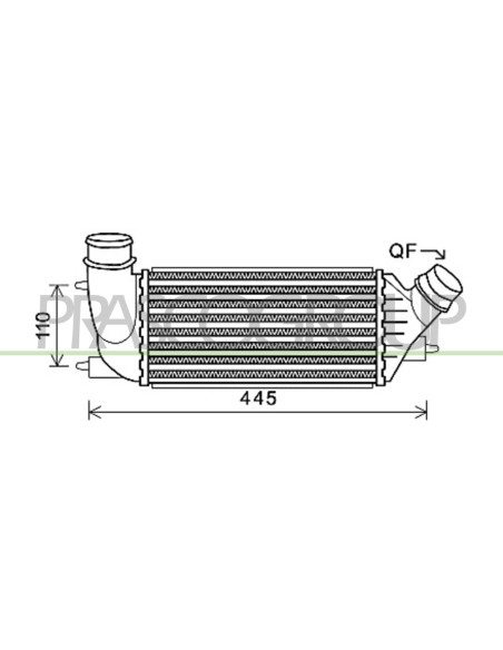 INTERCOOLER CITROEN JUMPY - DISPATCH Mod. 01-07 - 02-16