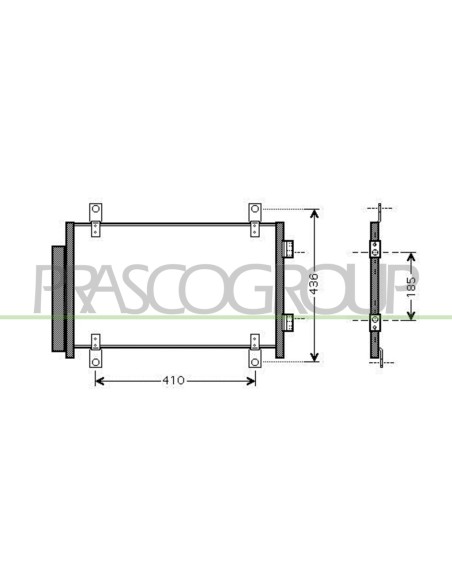 CONDENSATORE PEUGEOT BOXER Mod. 01-02 - 12-05