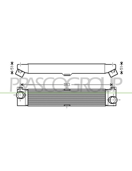 INTERCOOLER CITROEN JUMPER Mod. 01-06 - 06-14