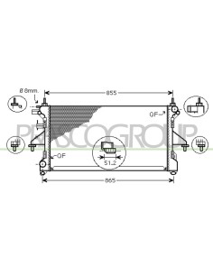 RADIATORE PEUGEOT BOXER Mod. 01-06 - 11-14