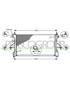 RADIATORE CITROEN - JUMPER - Mod. 01-06 - 06-14