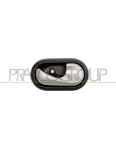 MANIGLIA ANTERIORE-POSTERIORE DESTRA INTERNA CON LEVA ARGENTO CON MOSTRINA NERA CLIP DACIA SANDERO Mod. 06-08 - 12-12