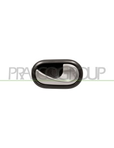 MANIGLIA ANTERIORE-POSTERIORE DESTRA INTERNA CON LEVA ARGENTO CON MOSTRINA NERA A CAVO RENAULT TWINGO Mod. 02-12 - 08-14