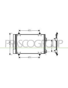 CONDENSATORE PEUGEOT RCZ Mod. 01-10