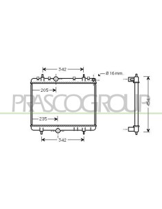 RADIATORE CITROEN - C4 - Mod. 09-04 - 09-08