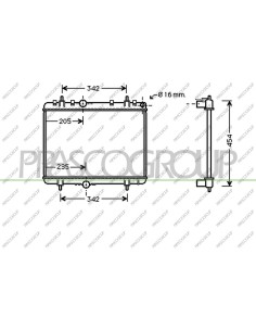 RADIATORE CITROEN - C4 - Mod. 10-08 - 10-10