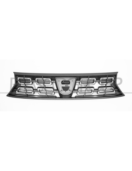 GRIGLIA RADIATORE NERA CON MODANATURE CROMATE DACIA DUSTER Mod. 01-18 - 08-21
