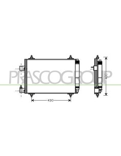 CONDENSATORE PEUGEOT 407 Mod. 01-04 - 12-07