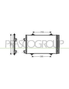 CONDENSATORE PEUGEOT 508 Mod. 01-11 - 09-14