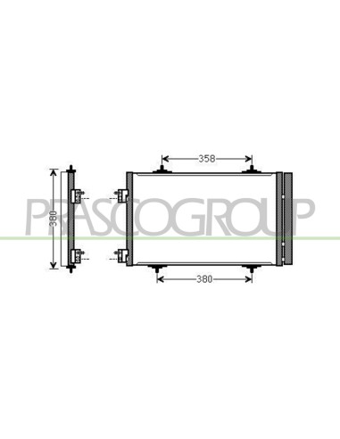 CONDENSATORE PEUGEOT 508 Mod. 01-11 - 09-14