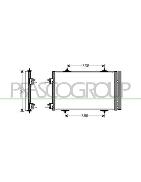 CONDENSATORE CITROEN - C5 - Mod. 01-08 - 12-10
