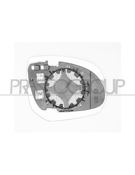 PIASTRA SPECCHIO SINISTRA TERMICA ASFERICA BLU CITROEN C3 PICASSO Mod. 01-09 - 12-11