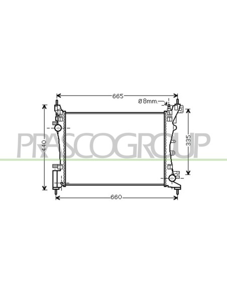 RADIATORE PEUGEOT BIPPER Mod. 06-07 - 03-16