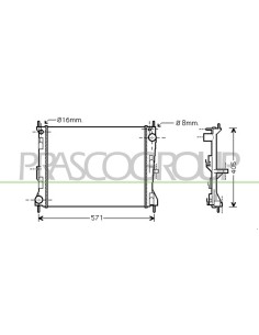 RADIATORE RENAULT GRAND MODUS Mod. 01-08 - 12-13