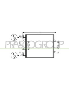 CONDENSATORE RENAULT TRAFIC Mod. 01-07 - 05-14