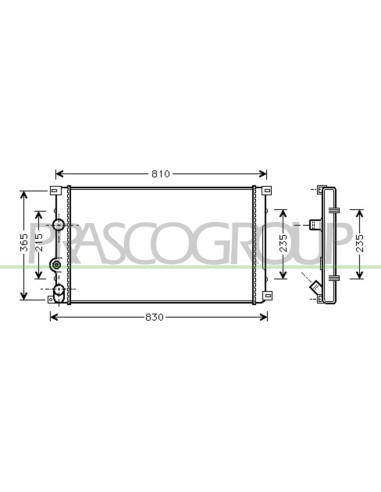 RADIATORE RENAULT MASTER Mod. 02-98 - 12-03