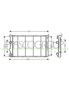 RADIATORE NISSAN - INTERSTAR - Mod. 02-03 - 01-06