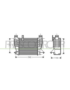 INTERCOOLER NISSAN NOTE Mod. 05-06 - 12-08