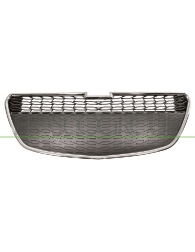 GRIGLIA RADIATORE INFERIORE NERA CON MODANATURA CROMATA CHEVROLET-DAEWOO SPARK Mod. 01-13 - 03-15
