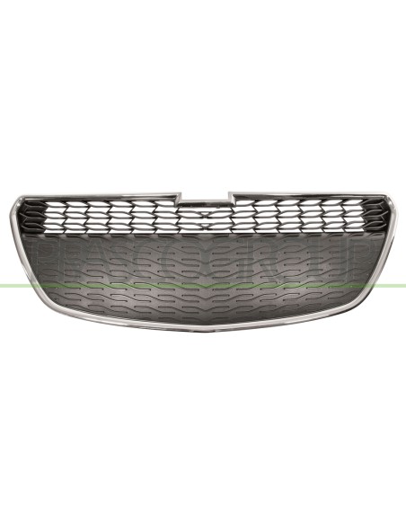 GRIGLIA RADIATORE INFERIORE NERA CON MODANATURA CROMATA CHEVROLET-DAEWOO SPARK Mod. 01-13 - 03-15