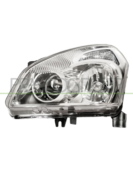 PROIETTORE SINISTRO XENON D2R+H7 ELETTRICO SENZA MOTORE CROMATO NISSAN QASHQAI Mod. 02-06 - 08-10