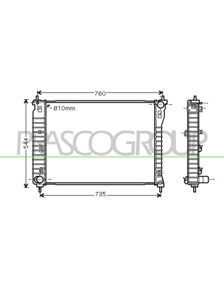 RADIATORE OPEL-VAUXHALL ANTARA Mod. 11-06 - 01-10