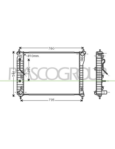 RADIATORE CHEVROLET-DAEWOO - CAPTIVA - Mod. 06-06
