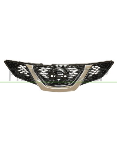 GRIGLIA RADIATORE NERA CON MODANATURA CROMATA CON FORO TELECAMERA NISSAN QASHQAI Mod. 02-14 - 08-17