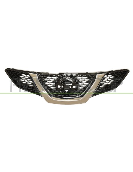 GRIGLIA RADIATORE NERA CON MODANATURA CROMATA CON FORO TELECAMERA NISSAN QASHQAI Mod. 02-14 - 08-17