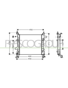 RADIATORE FORD - KA - Mod. 01-03 - 12-07