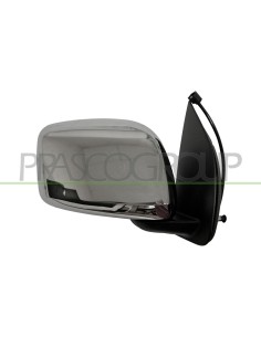 RETROVISORE DESTRO ELETTRICO NERO CONVESSO CON CALOTTA CROMATA NISSAN NAVARA PATHFINDER (D40) Mod. 01-05 - 01-10
