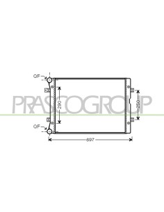 RADIATORE VOLKSWAGEN SHARAN Mod. 01-04 - 08-10